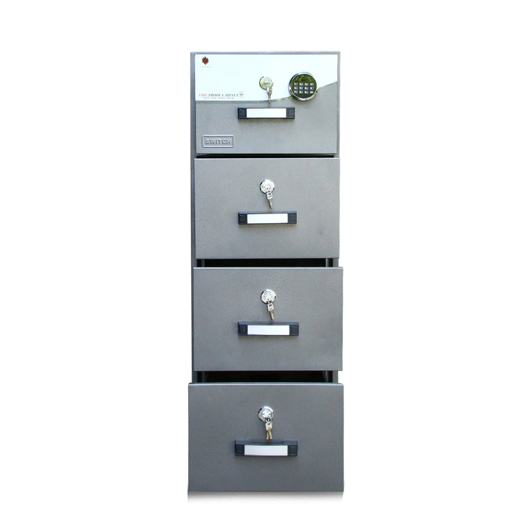 Vaultix Safe VX680 4ED Filing Cabinet